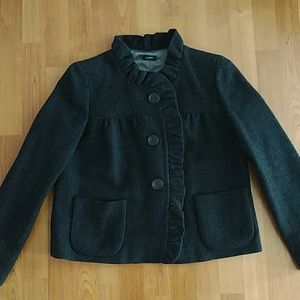 J Crew Fiona Ruffle blazer